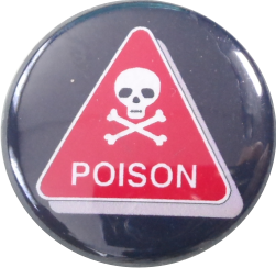 Poison sign Badge